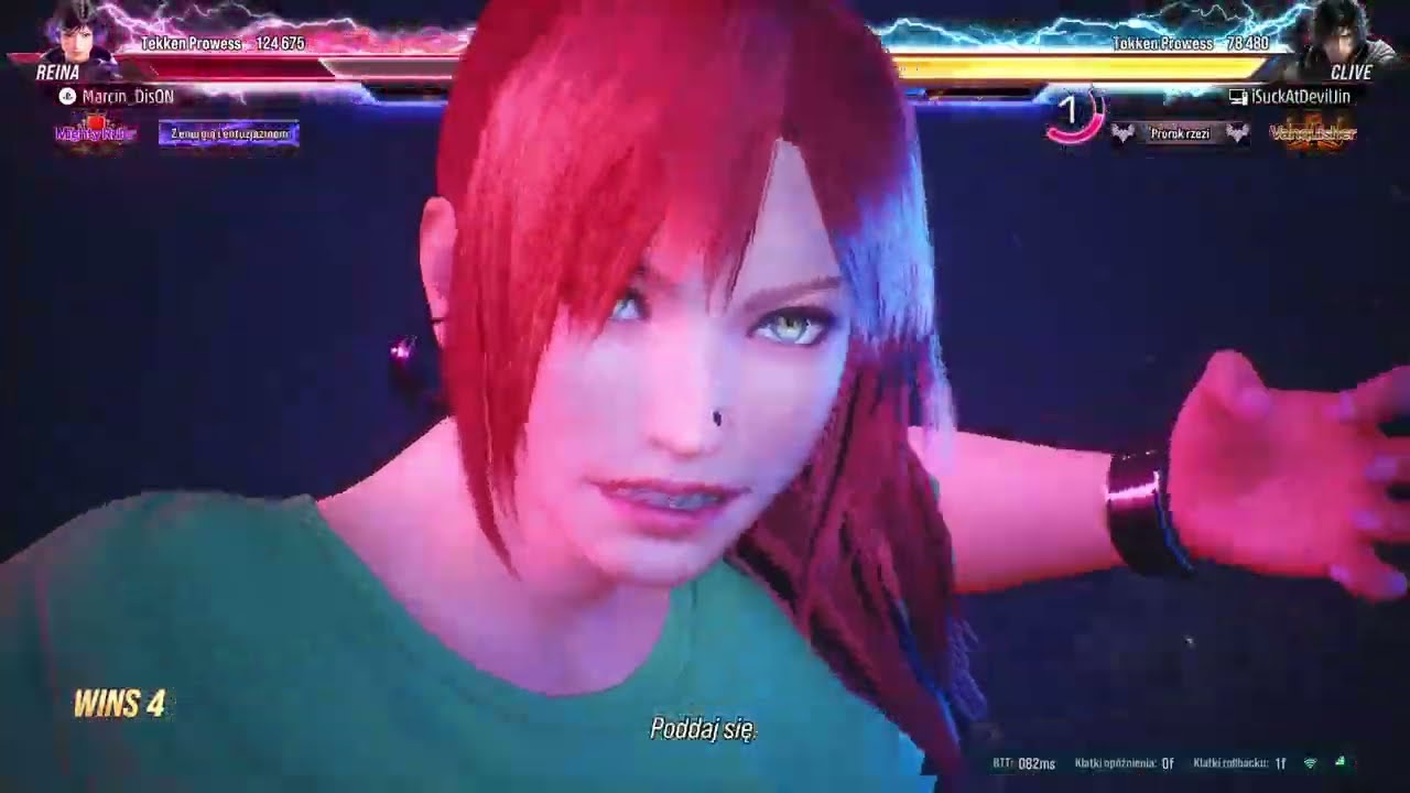 TEKKEN 8 - Reina - PL - Normal online gameplay level - 45 - PS5 Pro