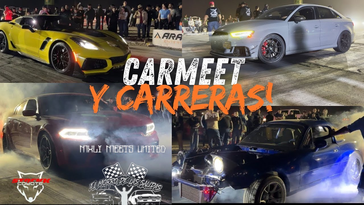 ¡ESTO SE SALIÓ DE CONTROL! ⚡️Car Meet, Carreras y Takeover en Pista🔥🏁