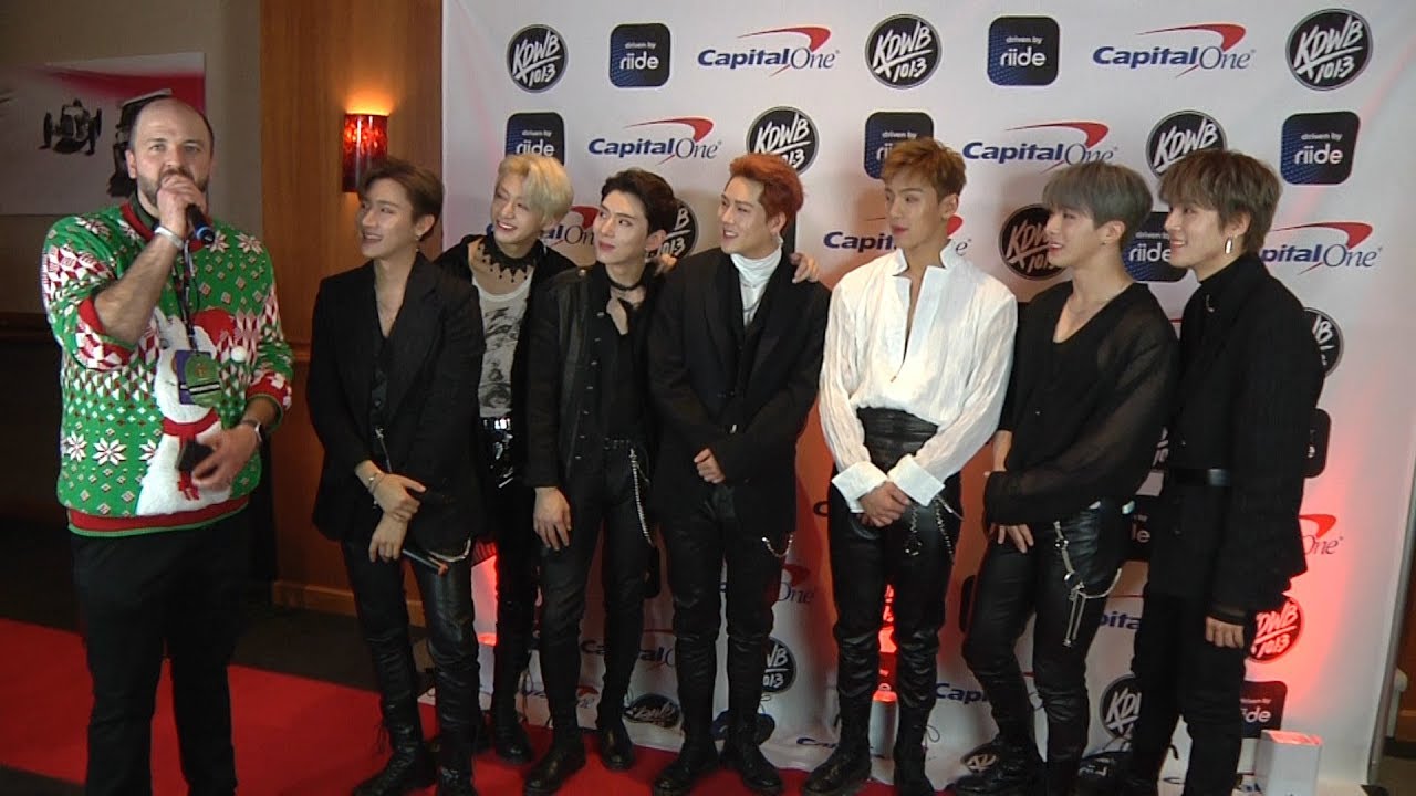 Steve-O interviews Monsta X backstage at KDWB's Jingle Ball 2018
