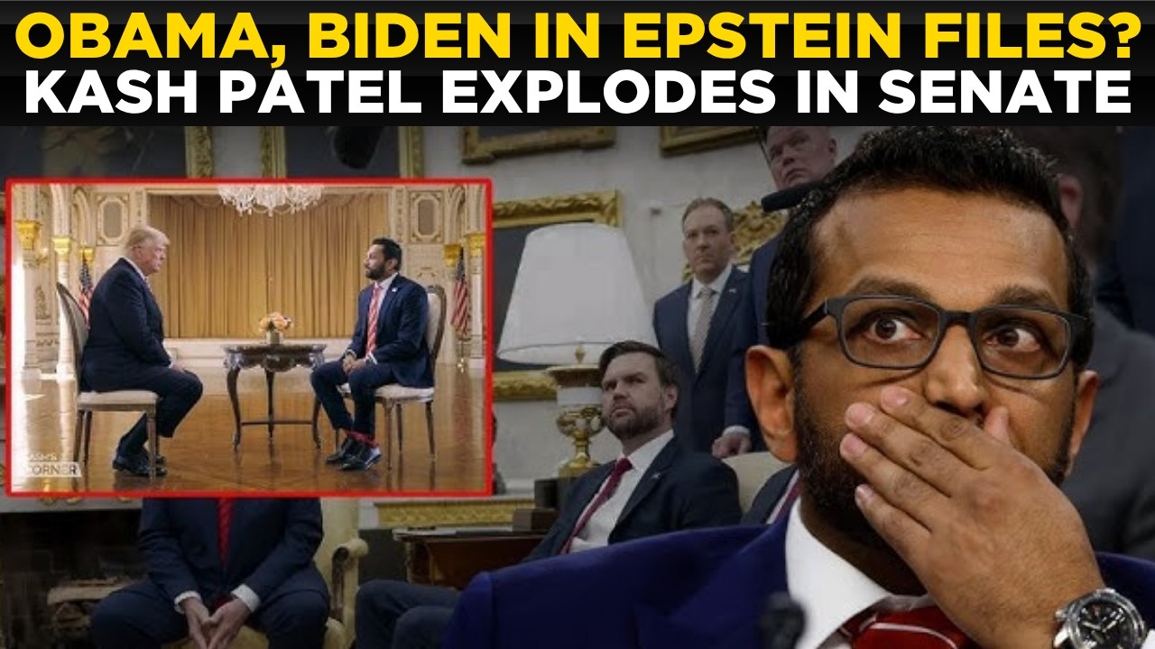 US NEWS LIVE | Kash Patel&rsquo;s EPSTEIN Bombshell Names Obama, Biden | TRUMP NEWS LIVE | KASH PATEL LIVE
