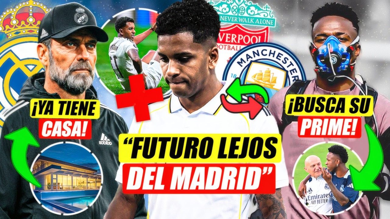 💣 ¡KLOPP CERCA DEL MADRID! YA TIENE CASA EN MADRID | FUTURO LEJOS DE RODRYGO | VINI BUSCA SU PRIME