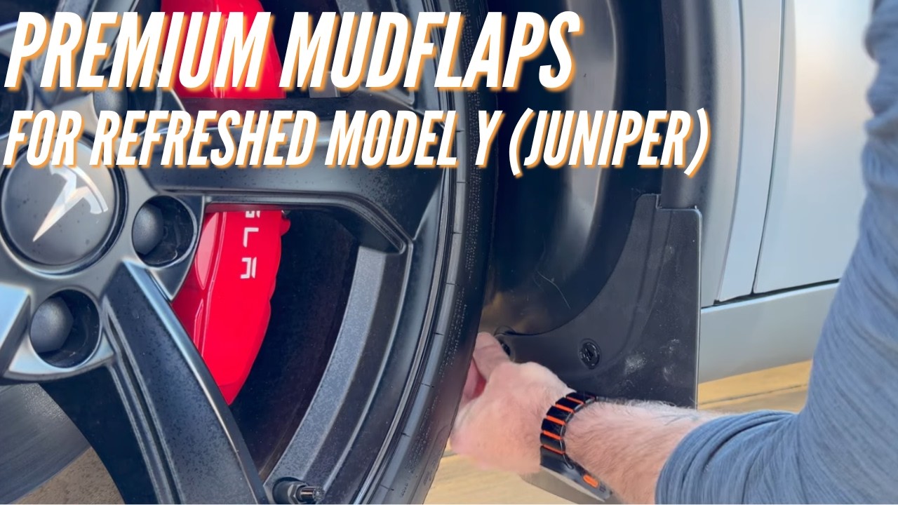 Premium Mudflaps for the Refreshed Model Y (Juniper)