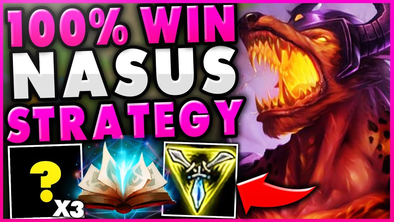 THIS NEW NASUS STRATEGY GUARANTEE'S HIS OP LATE-GAME! *UNBEATABLE NASUS TOP* - League of Legends