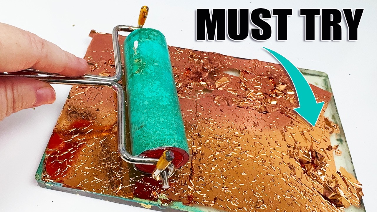 GOLD LEAF on a Gel Plate? Must Try!