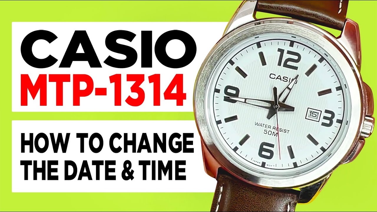 #CASIO MTP1314 (Module 2784)  - HOW TO Change the Date and Time.