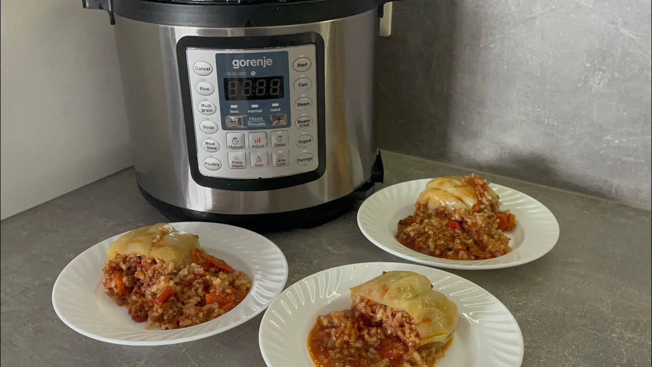 Speca të mbushur të gatuar në multicooker