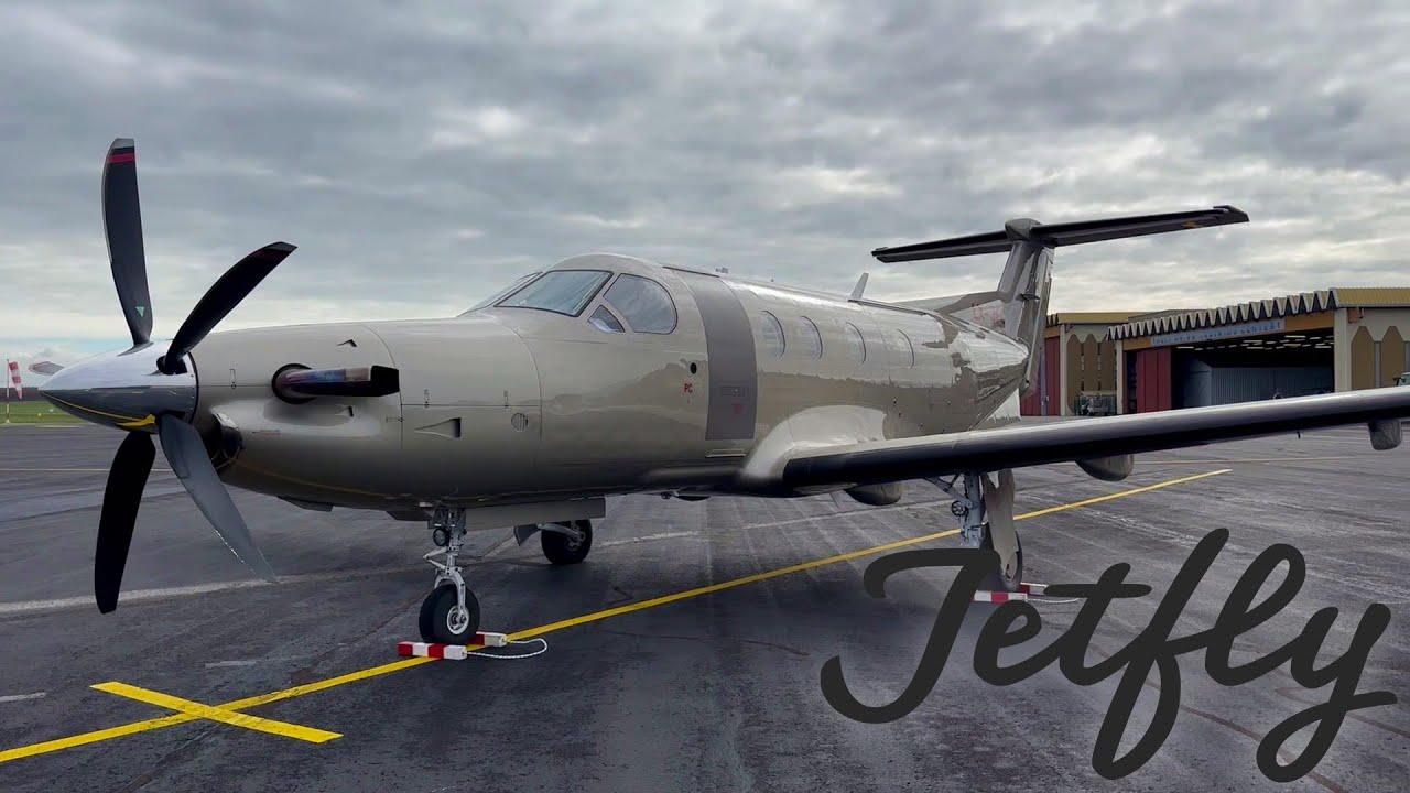 Jetfly Pilatus PC-12 NG! 8 Passenger configuration. Landing and visit!