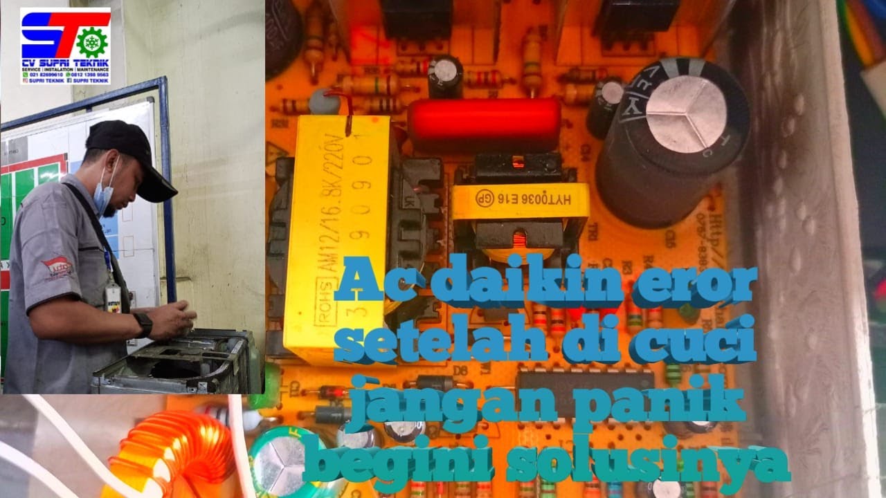 cara memperbaiki ac Daikin mati setelah di cuci