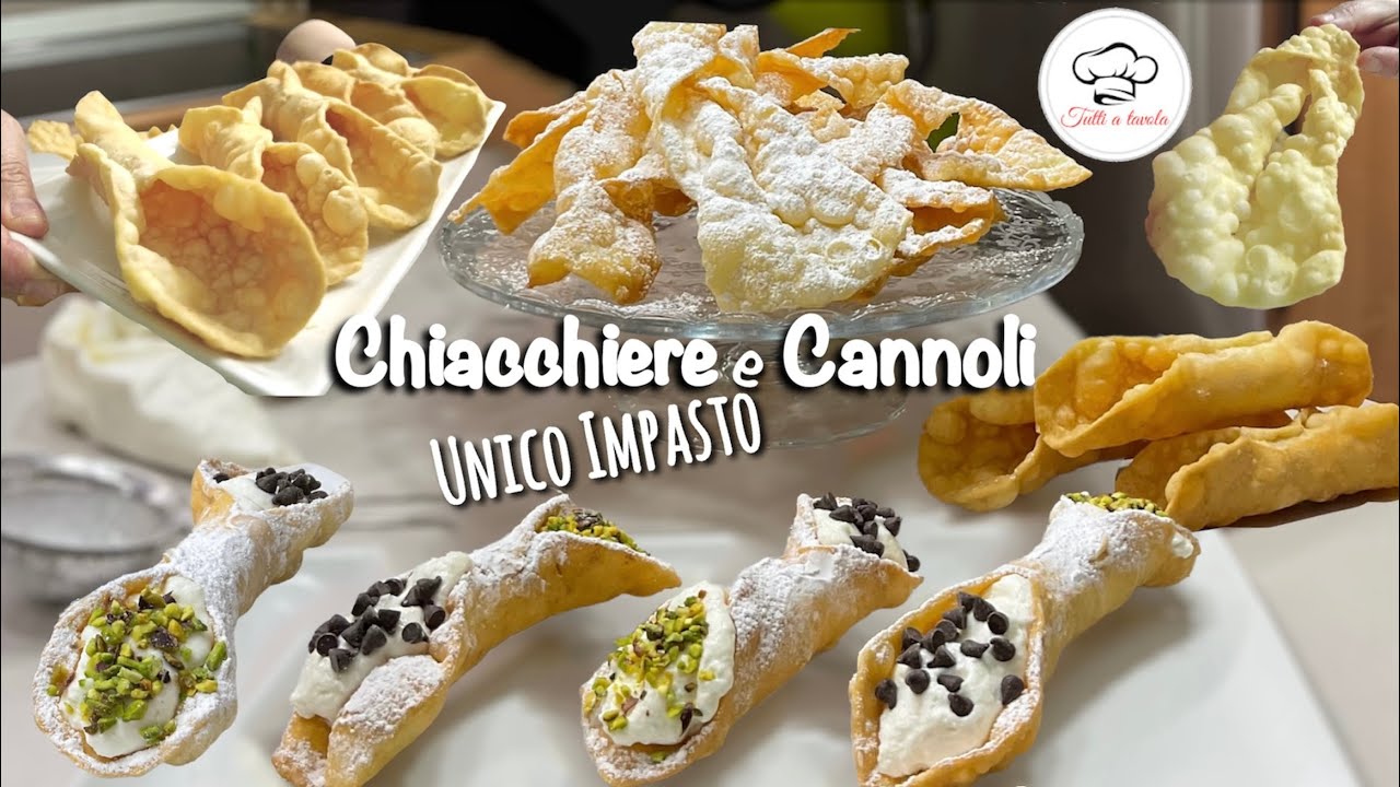 CHIACCHIERE и жареные CANNOLI SINGLE TOUGH для 2 карнавальных конфет 🍭