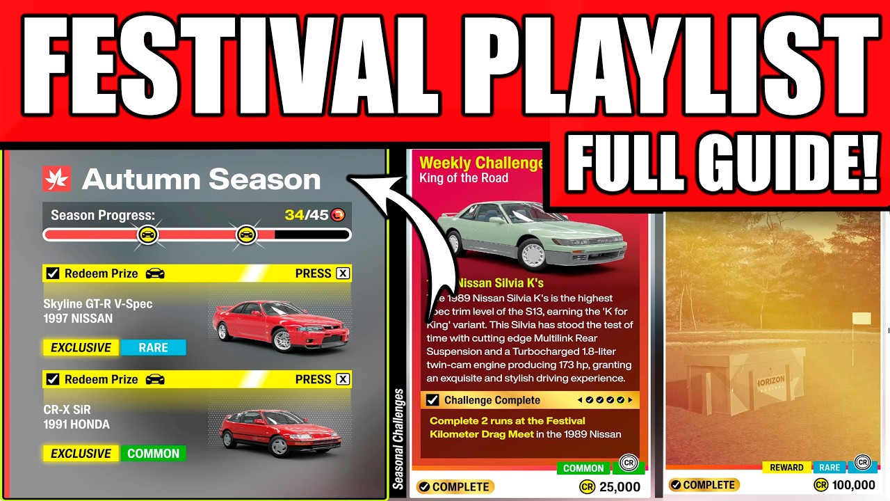 Forza Horizon 6 Festival Playlist Autumn Season - Series 1 Full Guide & Rewards