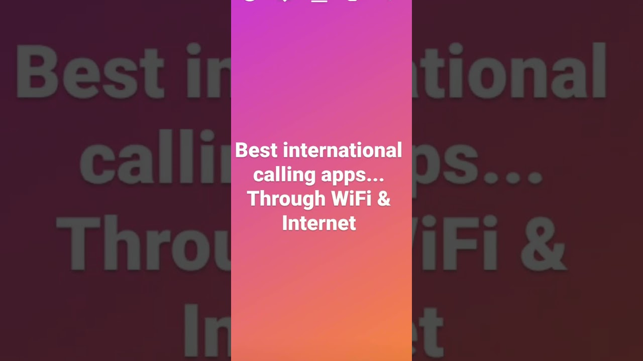 #info #best calling app? with wifi ?  #internationally?  #abroad#journey #shorts  #help #knowfact