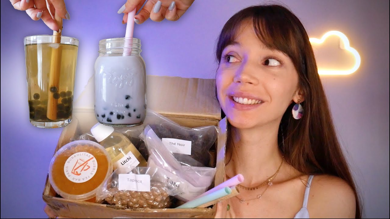 ASMR | Bubble Tea Maison et Doux Sons 🧋