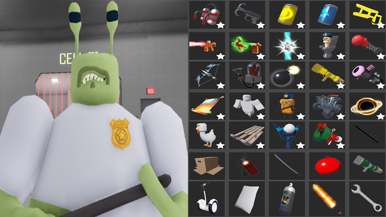 BARRY'S PRISON RUN! (LEGO® MODE) -  I turn Alien into a giant and he explodes All Items & Morphs