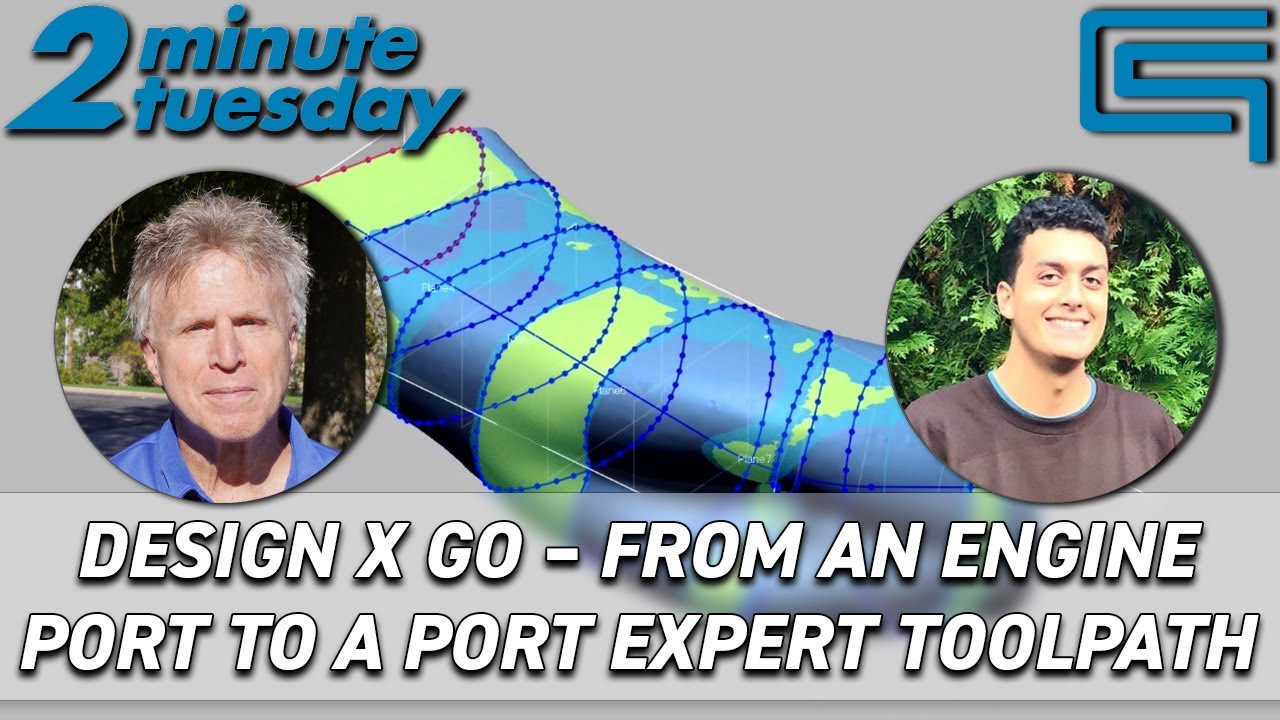 Design X Go – From an Engine Port to a Port Expert Toolpath | 2 Minute Tuesday