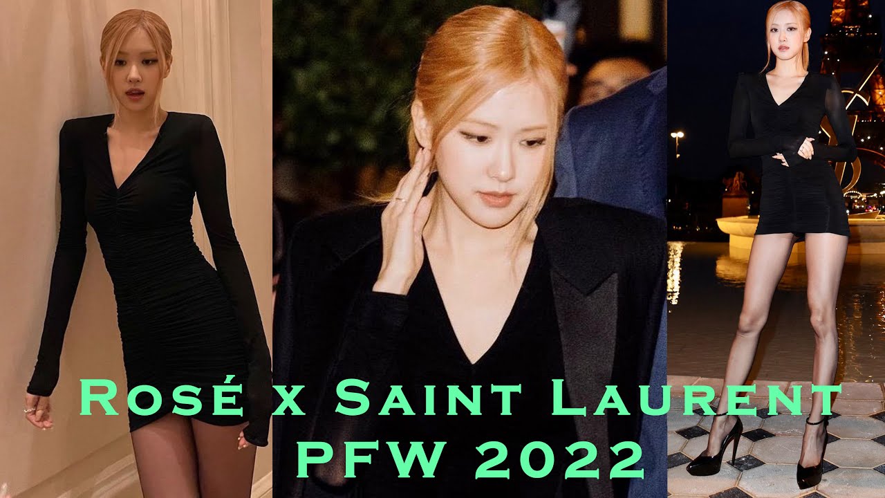 Rosé Saint Laurent PFW 2022 - Rosé Saint Laurent Women’s Summer 23 Show in Paris