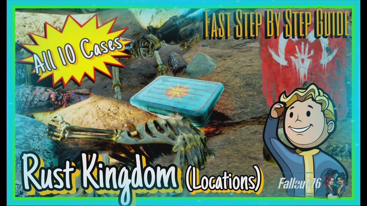 🟣 FALLOUT 76 | FASTEST Way to Find All 10 Abraxodyne Intel Suitcases in Rust Kingdom