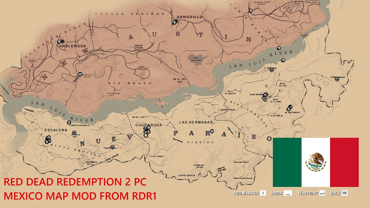 Arthur goes to Mexico! - RDR2 Nuevo Paraiso Mod