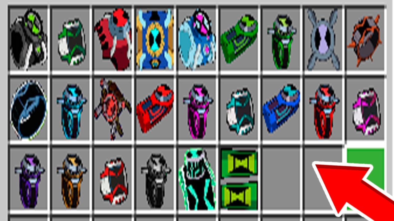 SAIU !! NOVO ADDON DE BEN 10 COM 20 OMNITRIX PARA MINECRAFT PE (ATUALIZADO 2021)