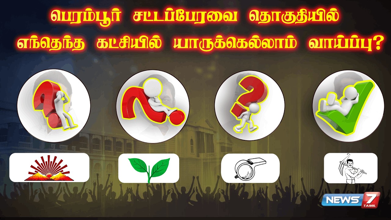 பெரம்பூர் சட்டமன்ற வேட்பாளர்கள் யார்? | DMK | ADMK | BJP | TVK | NTK | News7 Tamil