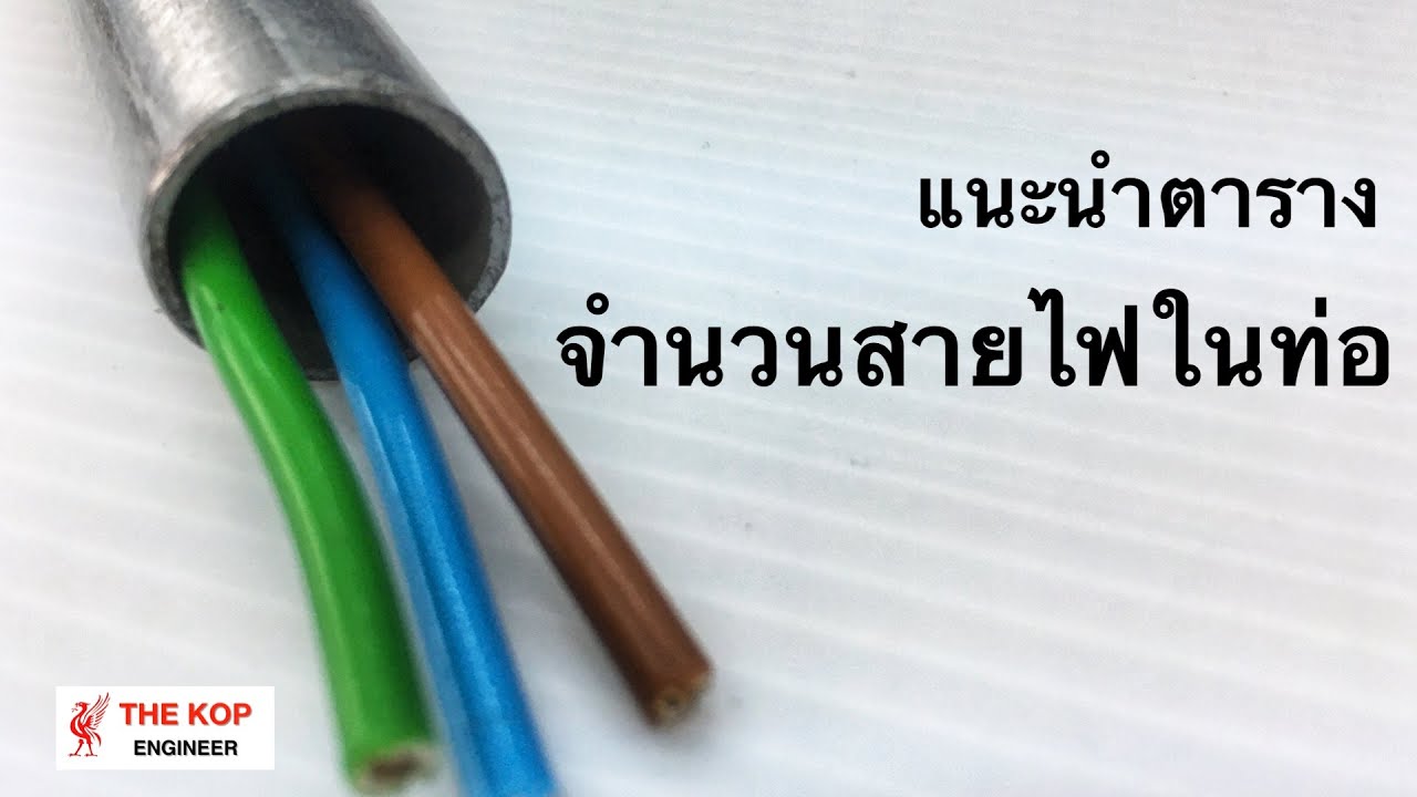 แนะนำตารางจำนวนสาย IEC01 และ NYY ในท่อโลหะ