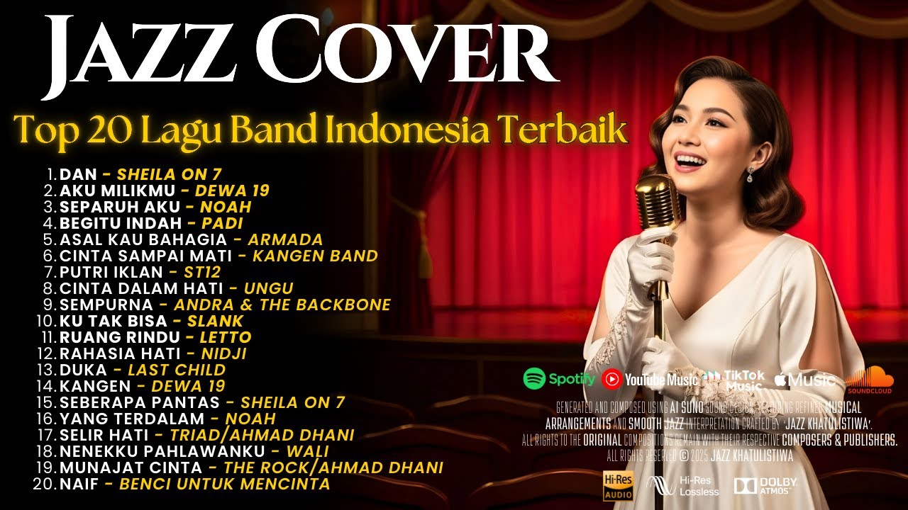 Playlist Lagu Terbaik Band Indonesia - Dewa19, SheilaOn7, Noah, Padi, Ungu dsb | Smooth Jazz Cover