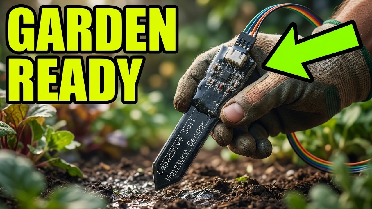 Capacitive Soil Moisture Sensor V1.2 - Garden Test!