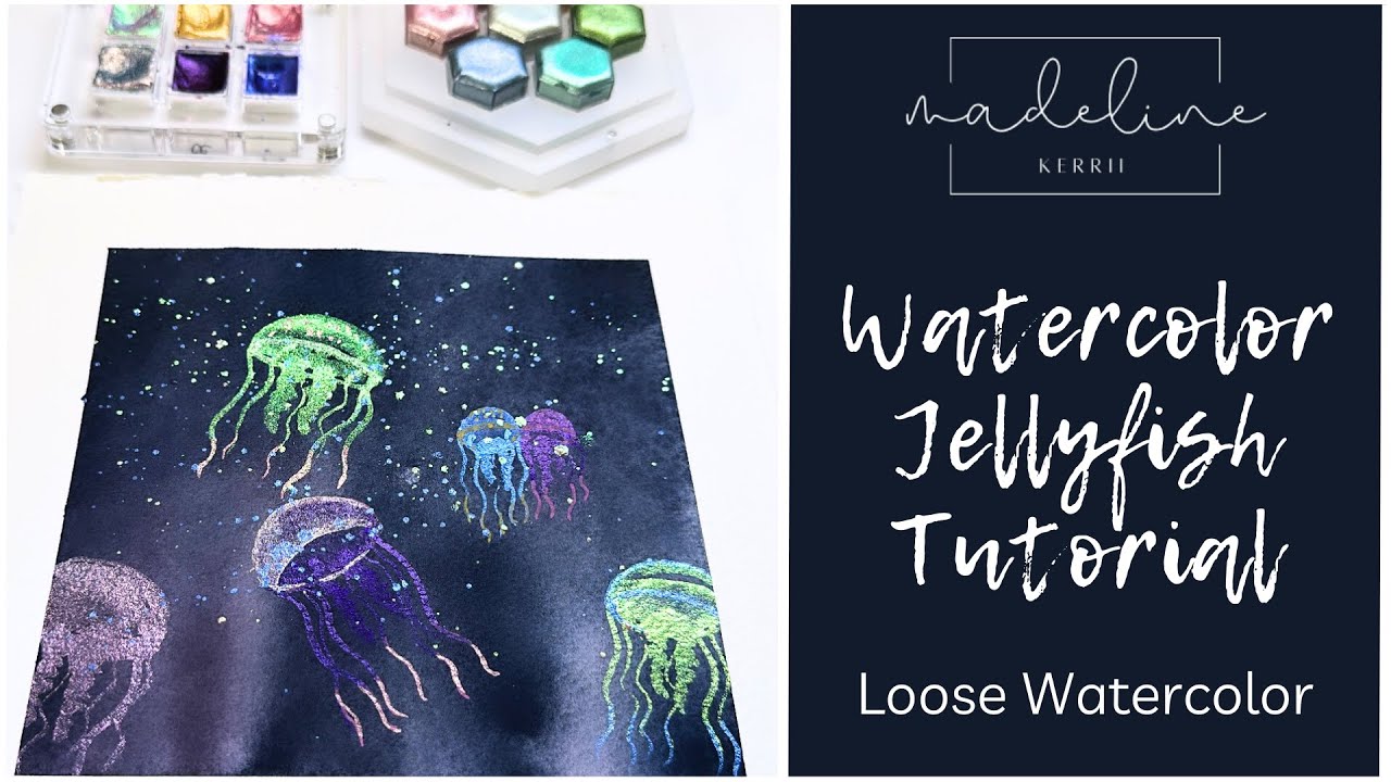 Watercolor Jellyfish Tutorial: Paint Undersea Creatures with Me!
