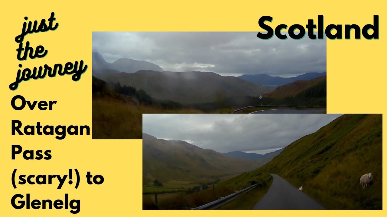 Over the Ratagan Pass and down to Glenelg and Bernera Beach - Driving the UK