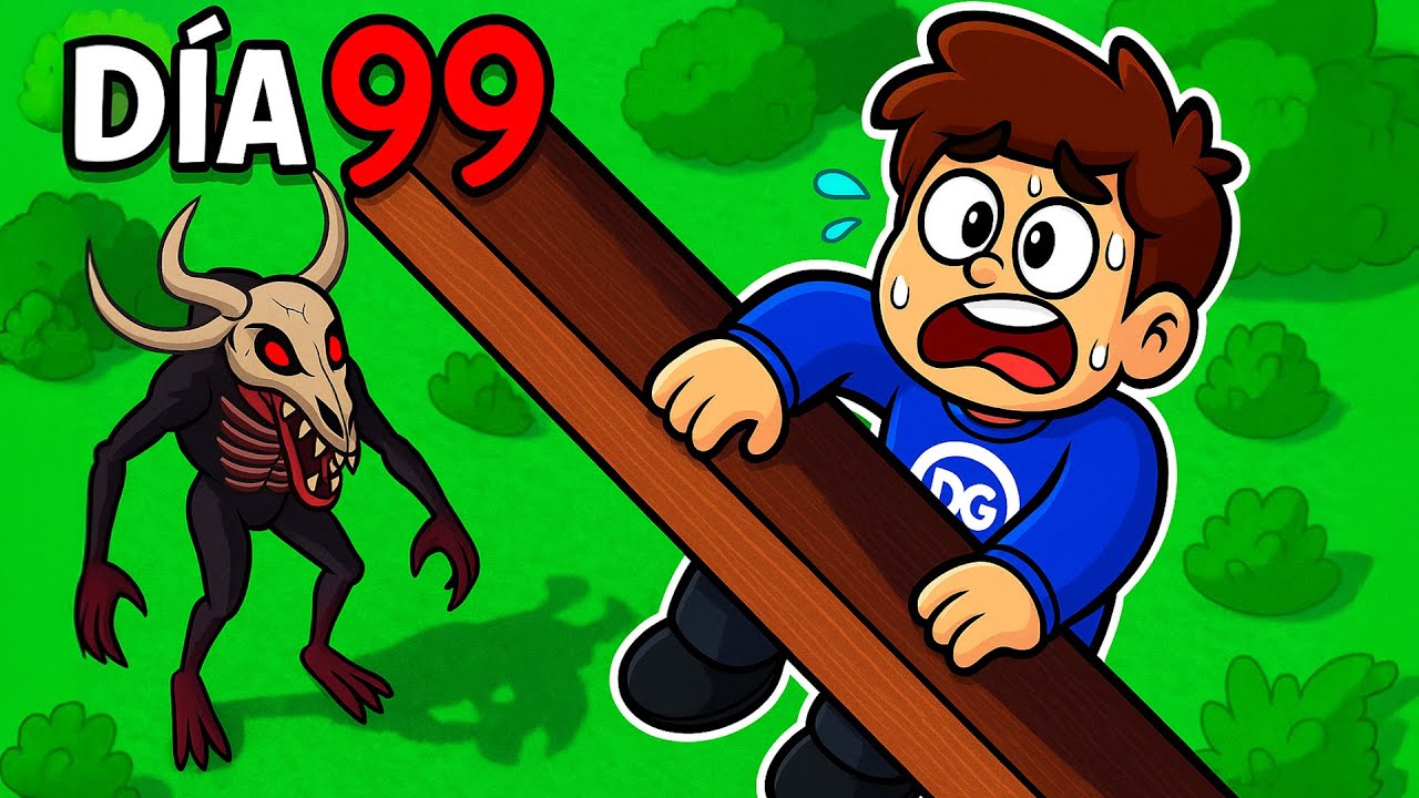SOBREVIVE 100 DIAS EN EL BOSQUE DE ROBLOX !!