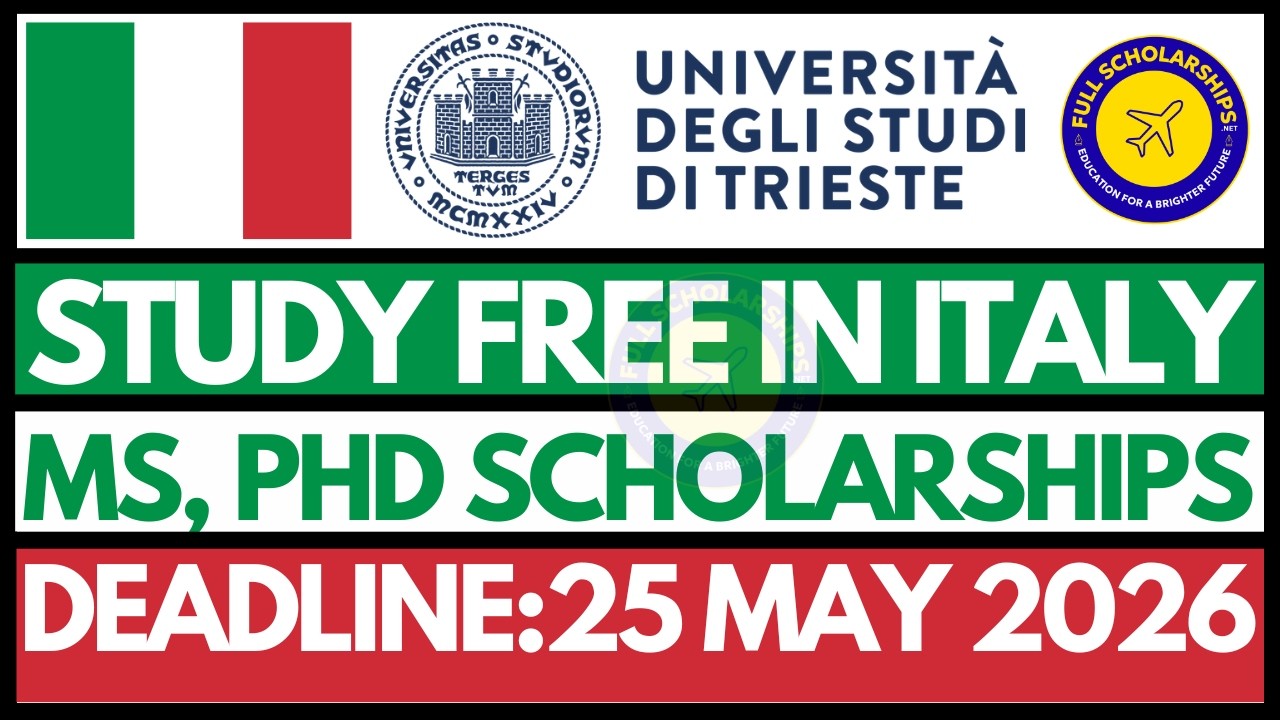 How to Apply for Fully Funded Italy Scholarships 2026 | University of Trieste Scholarship No IELTS