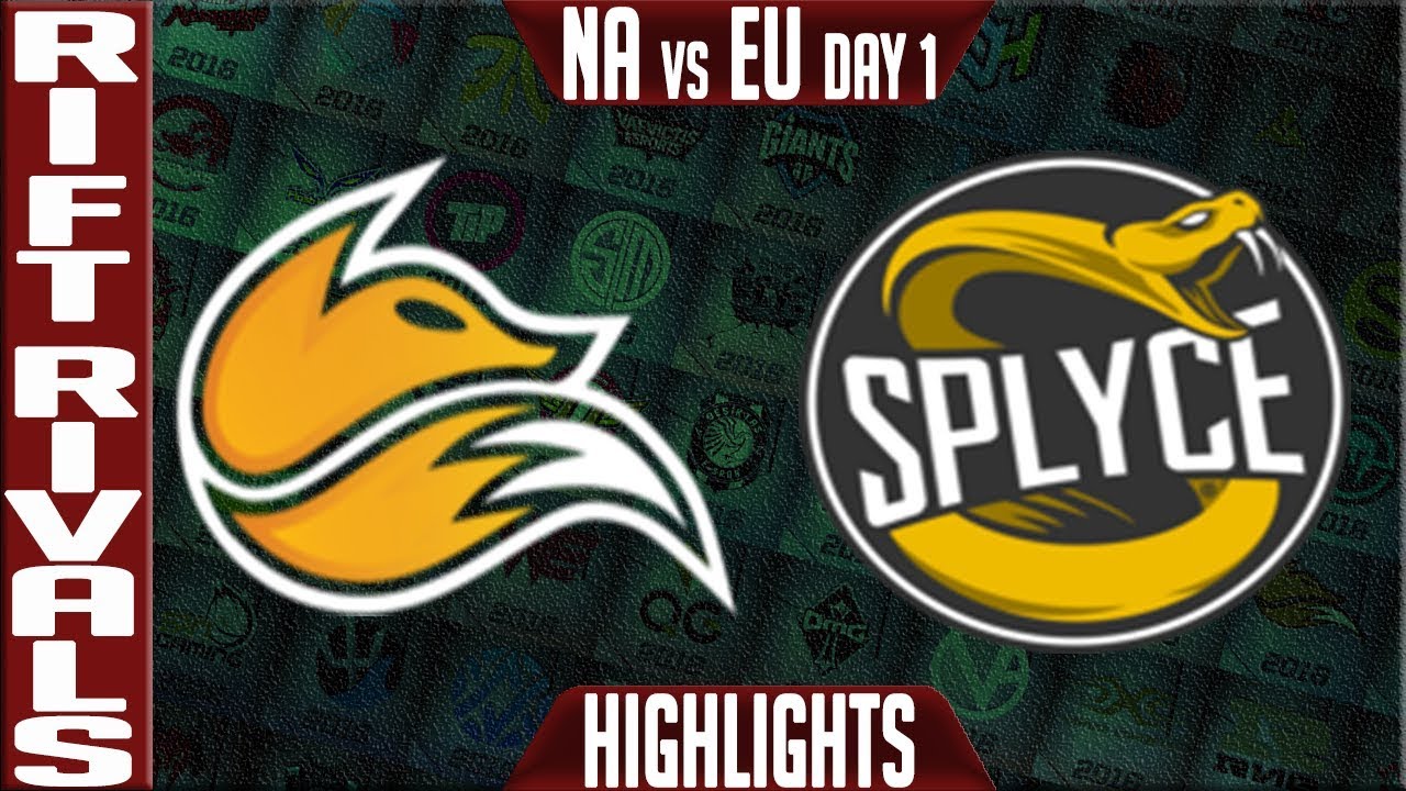 FOX vs SPY Highlights | Rift Rivals 2018 NA vs EU Day 1 Groups | Echo Fox vs Splyce