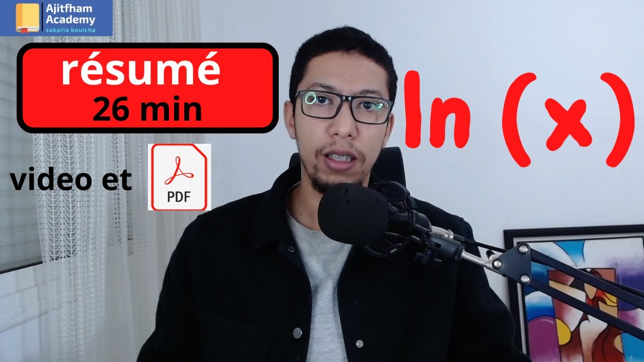 les fonctions logarithmiques résumé 2 bac sm et 2bac pc svt