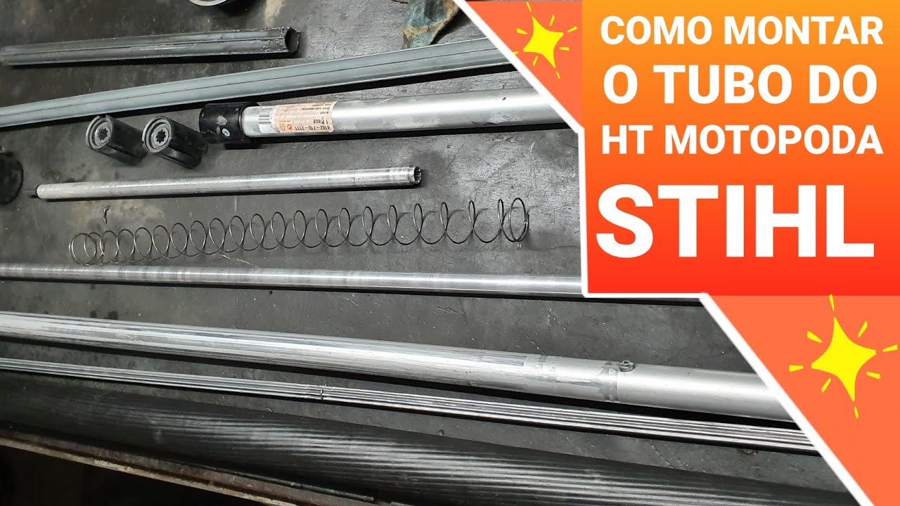 Como montar o TUBO ou HASTE TELESCÓPICA do HT Motopoda STIHL.
