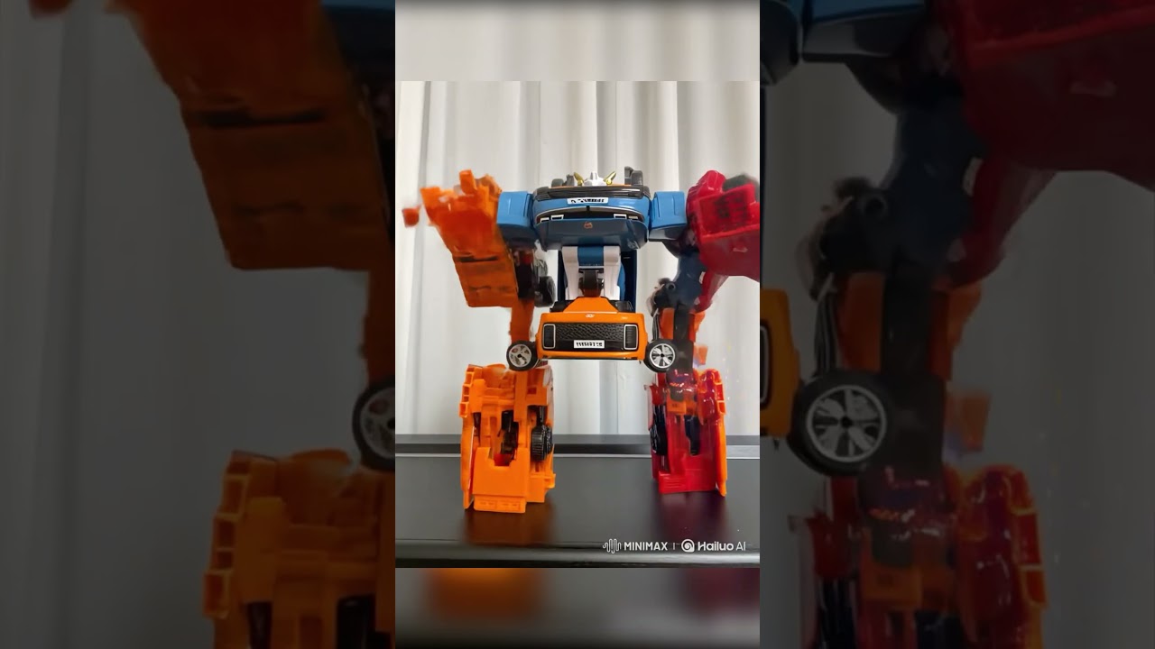 TOBOT X,Y,Z a three-tiered body  Trytan Transformation / 또봇 X,Y,Z 3단 합체 트라이탄 변신