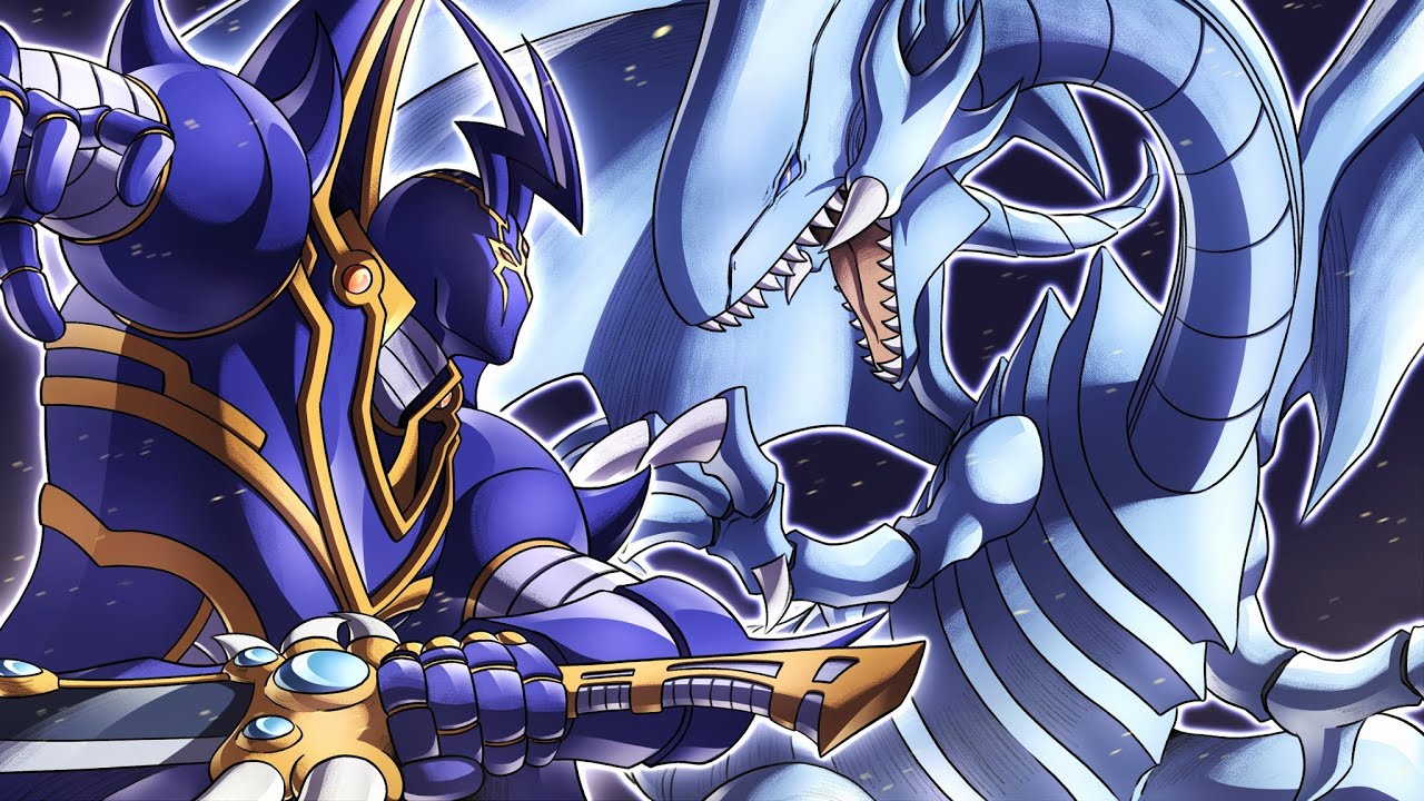 Голубоглазый против Бастера Блейдера в мастер-дуэли Yu-Gi-Oh!