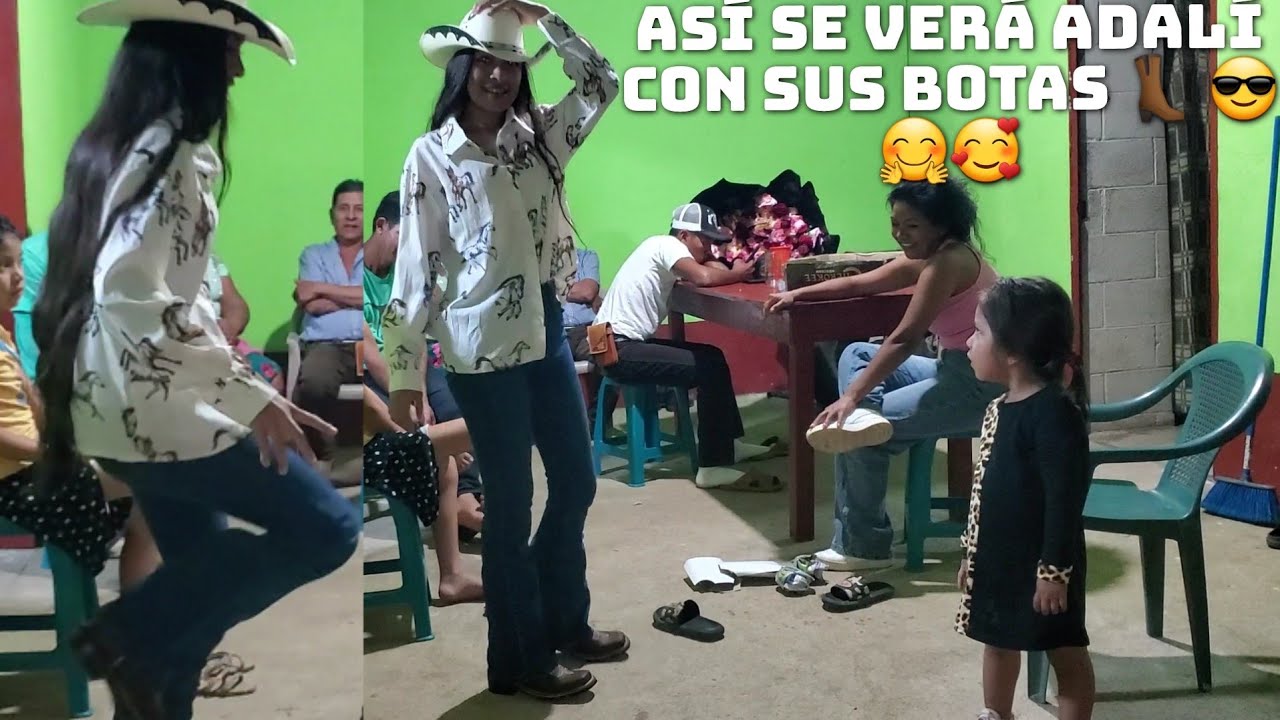 Asi Se Vera Toda Una Vaquera Con Su Lindo Cabello🥰👢Q Linda Camisa🧥Le Regalo Su Novio🥰Así Se Vera 
