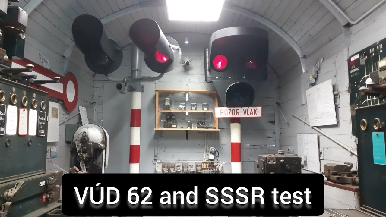 VÚD 62 and SSSR Level crossing lights at the Zubrnice railway museum | Tuesday July 27.7.2021.