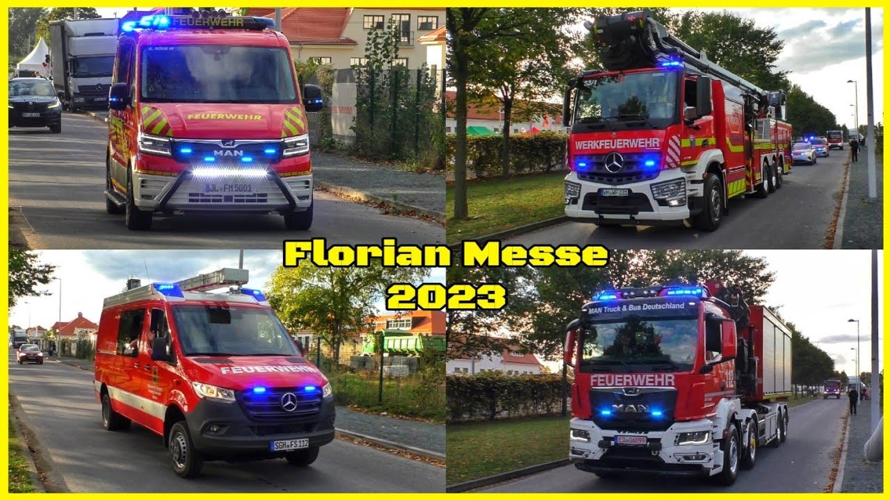 [Hornkonzert / Neue Einsatzfahrzeuge 🚨] Abrückende Kräfte 》TM54 , WLF-K uvm. || Florian Messe 2023