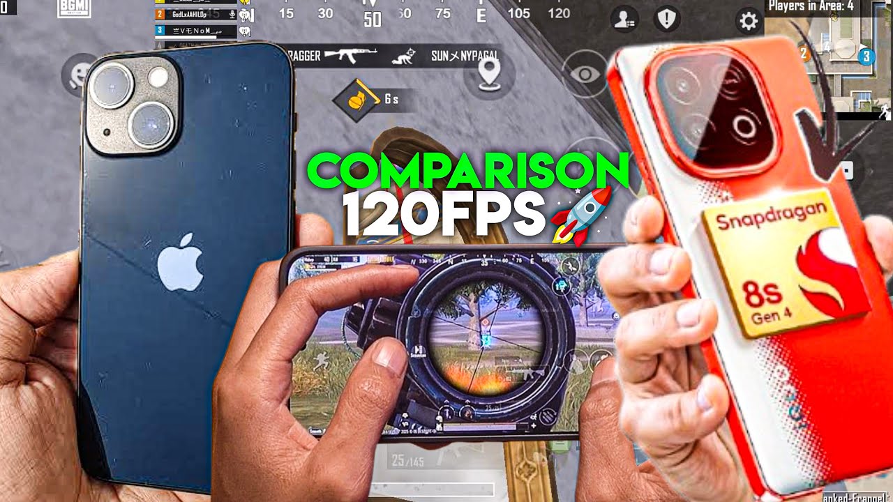 iPhone 13 vs iQOO Neo 10 Gaming Test 2025 🔥 | BGMI, FPS, Heating & Battery Full Comparison!
