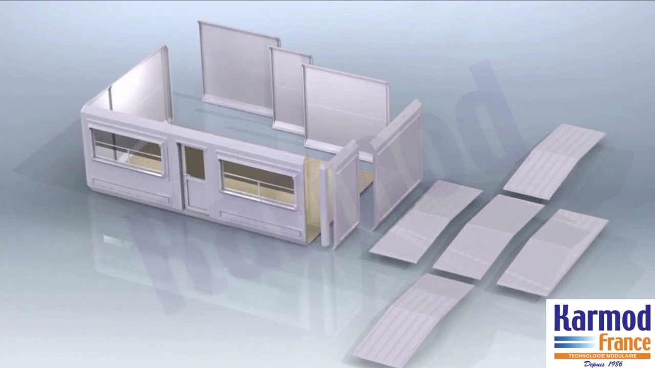 Assemblage 3D d'un kiosque