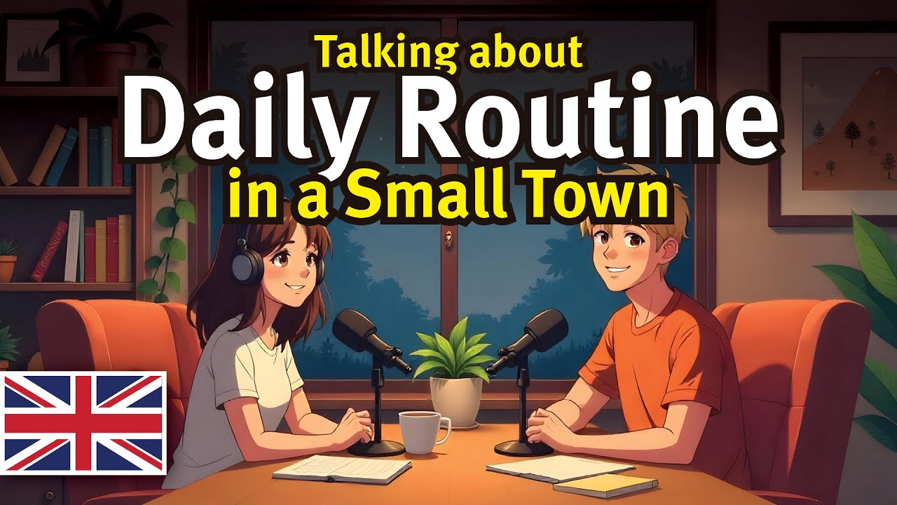 Daily Routine in a Small Town 🌅 | Simple English Listening Practice for Beginners & A2