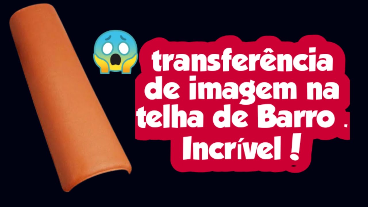 Como fazer transferência de imagem na telha de Barro/ como decorar e pintar telhas diy