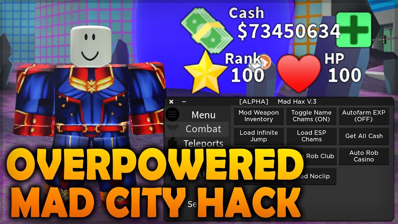 OVERPOWERED Mad City HACK - UNLIMITED Money & XP, INSTANT TELEPORTS & MORE! - 4/11/19