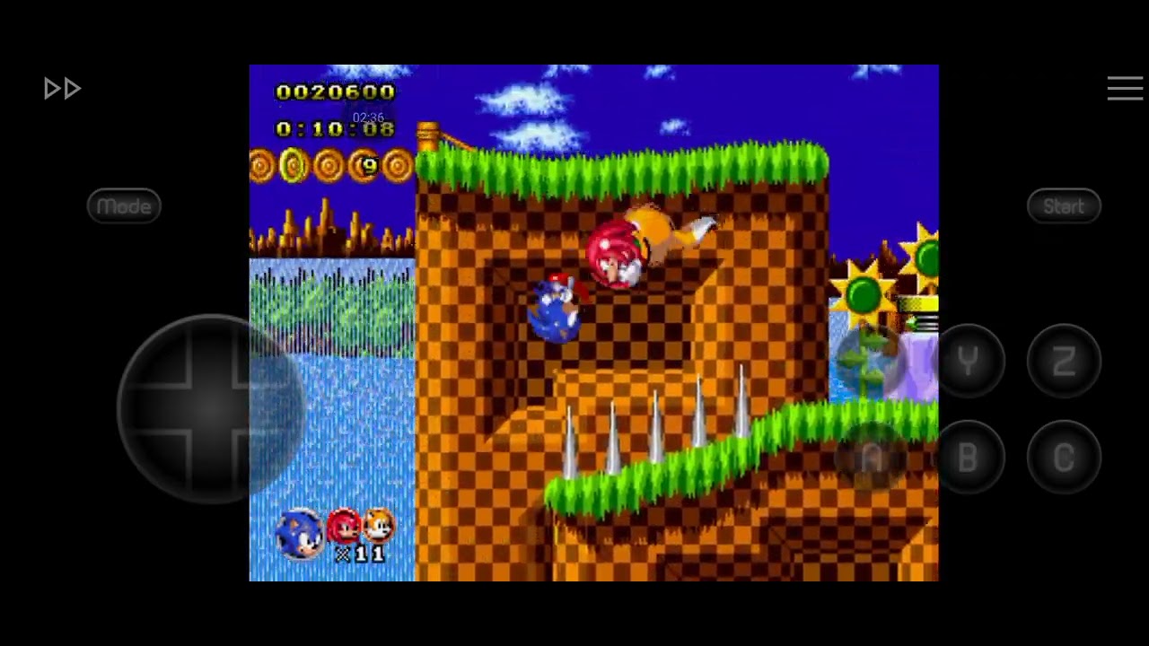 La mitad del episodio 4 de Sonic classic héroes