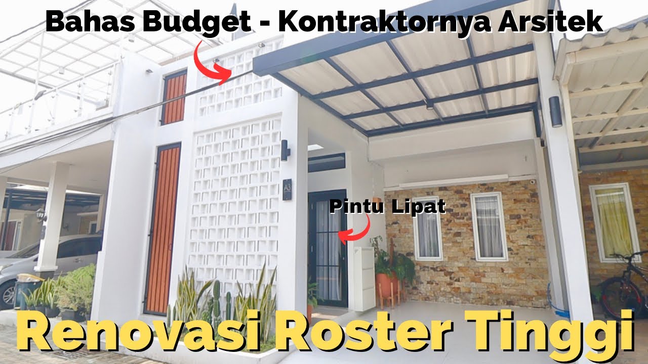 Renovasi Rumah 6,5x10 dgn Roster Tinggi Gagah ❗️Berapa Budgetnya?
