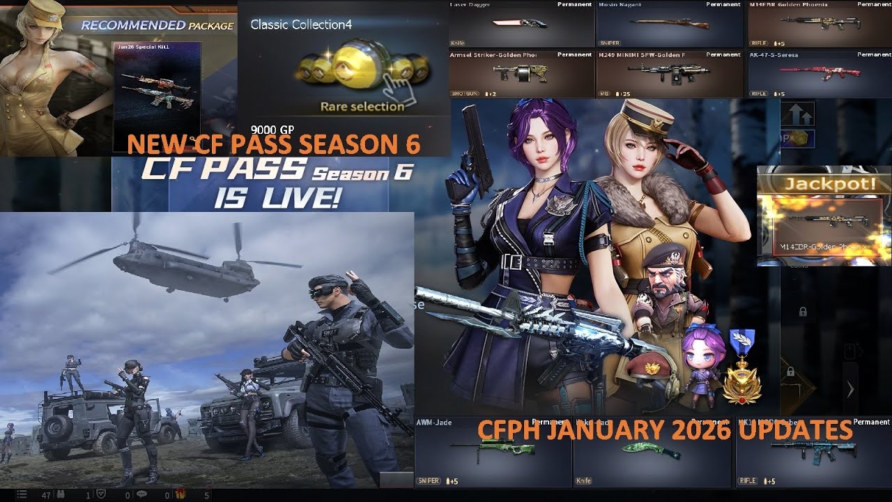 NEW CF PASS SEASON 6 & JANUARY 2026 UPDATES CROSSFIRE PH
