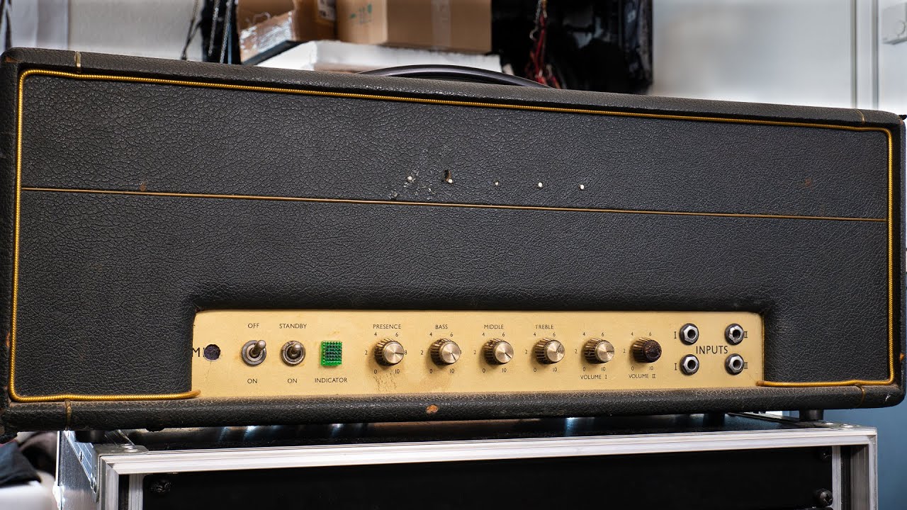 1969 Marshall 50W Small Box Plexi with Greenbacks