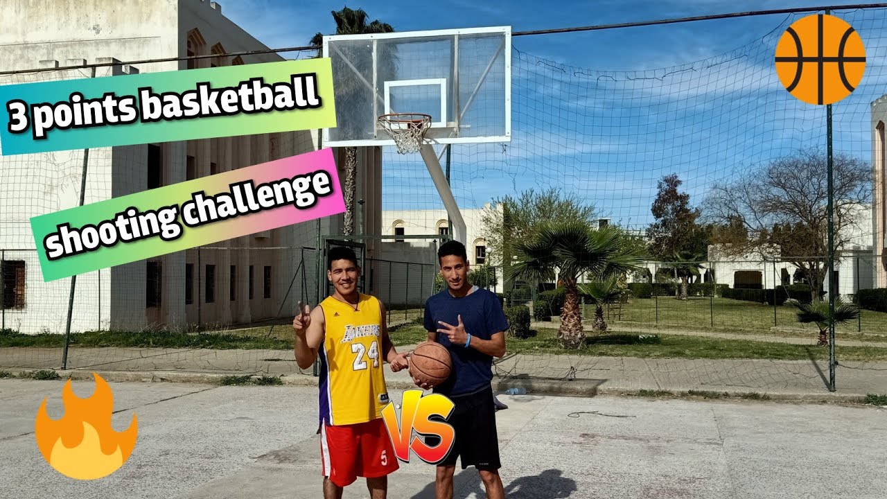 3 points basketball shooting challenge | تحدي كرة السلة 🔥💪