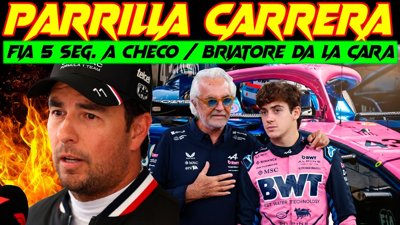 CARRERA F1 CHINA PARRILLA BRUTAL, BRIATORE DA LA CARA POR FRANCO, LA FIA SE INVENTA SANCIÓN A CHECO