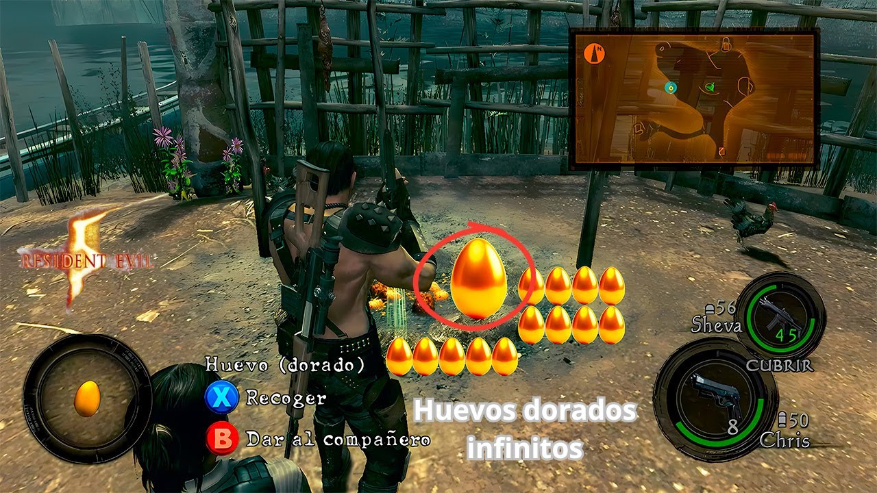 Consigue los huevos dorados fácilmente en Resident Evil 5 campaña individual